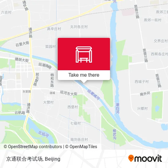 京通联合考试场 map