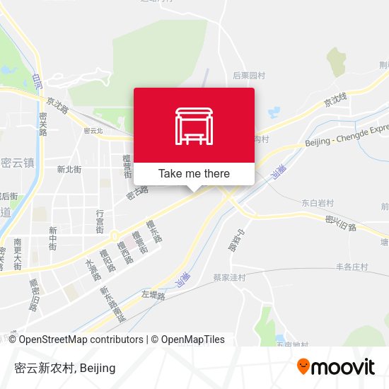 密云新农村 map