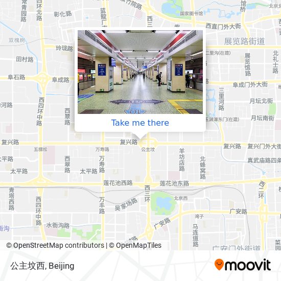 公主坟西 map