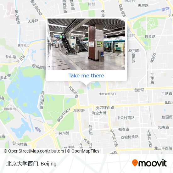 北京大学西门 map