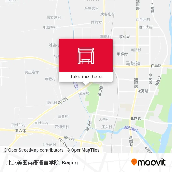 北京美国英语语言学院 map