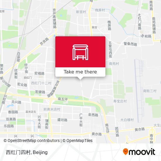 西红门四村 map