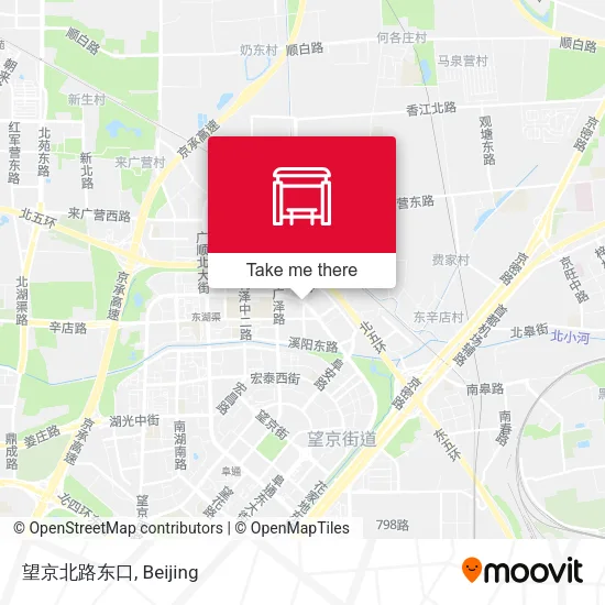 望京北路东口 map