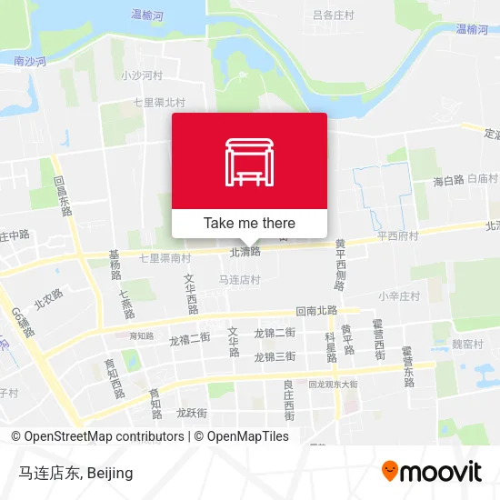 马连店东 map