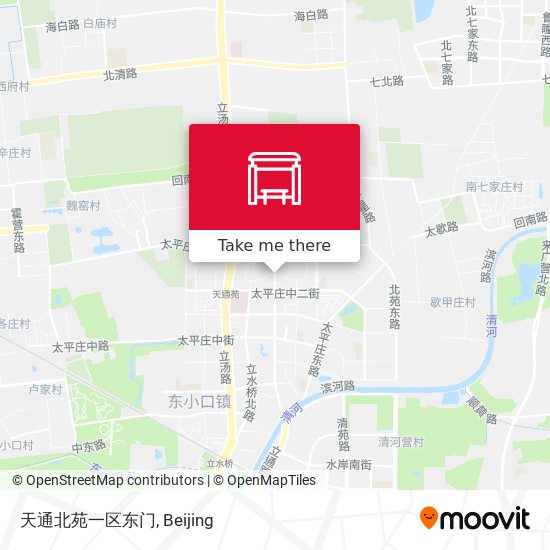 天通北苑一区东门 map