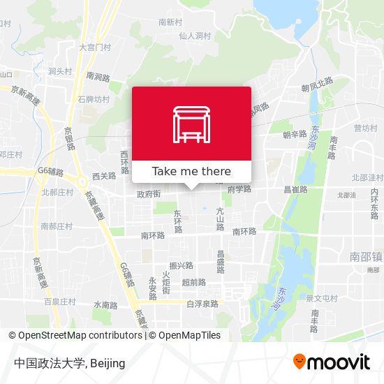 中国政法大学 map