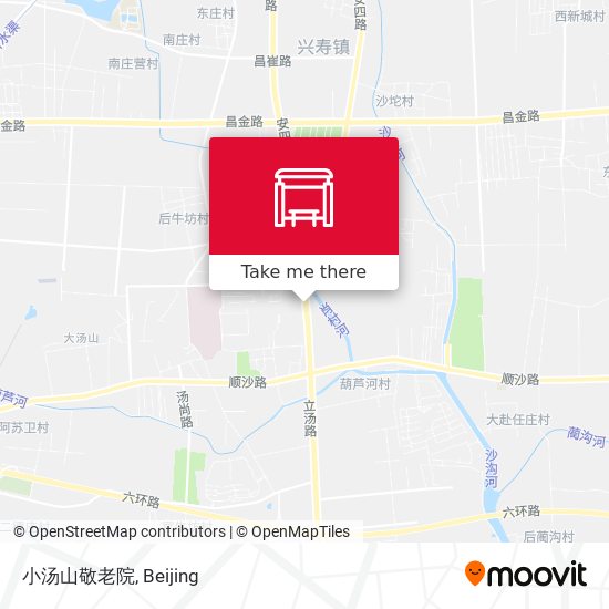 小汤山敬老院 map