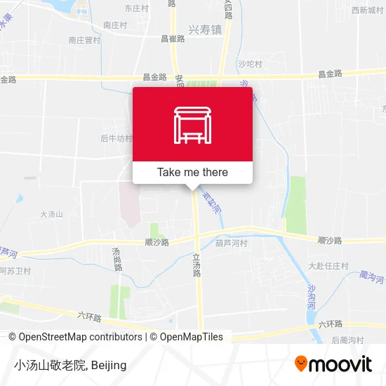 小汤山敬老院 map