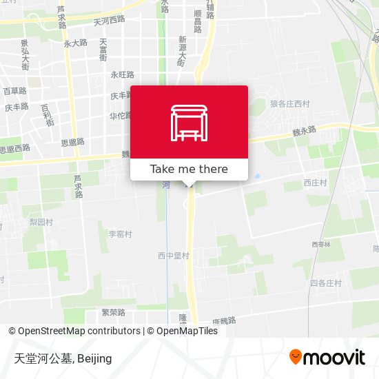 天堂河公墓 map