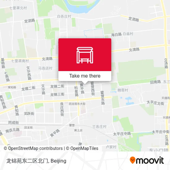 龙锦苑东二区北门 map
