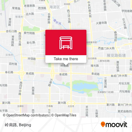 岭南路 map