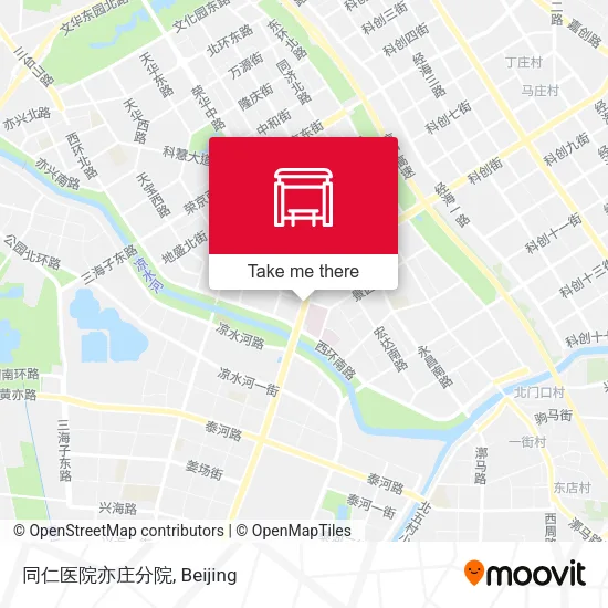 同仁医院亦庄分院 map