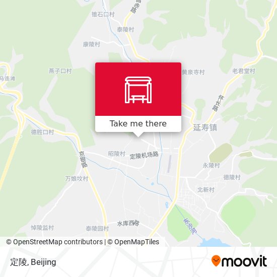 定陵 map
