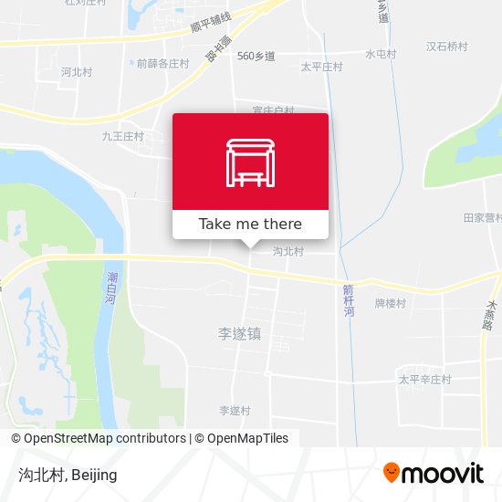 沟北村 map