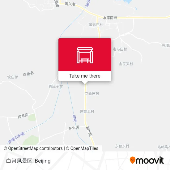 白河风景区 map