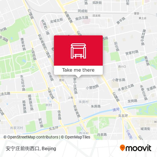 安宁庄前街西口 map