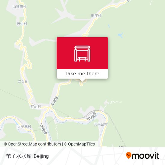 苇子水水库 map