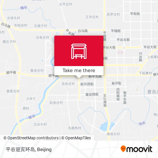 平谷迎宾环岛 map