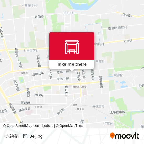 龙锦苑一区 map
