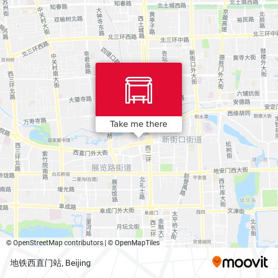 地铁西直门站 map