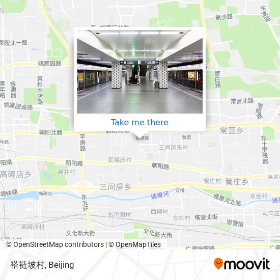 褡裢坡村 map
