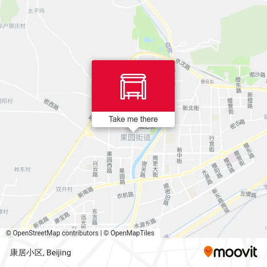 康居小区 map