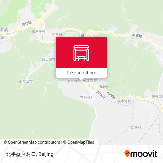 北半壁店村口 map