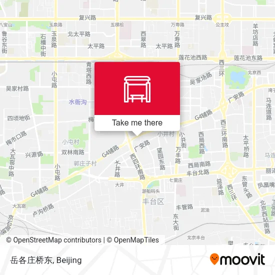 岳各庄桥东 map