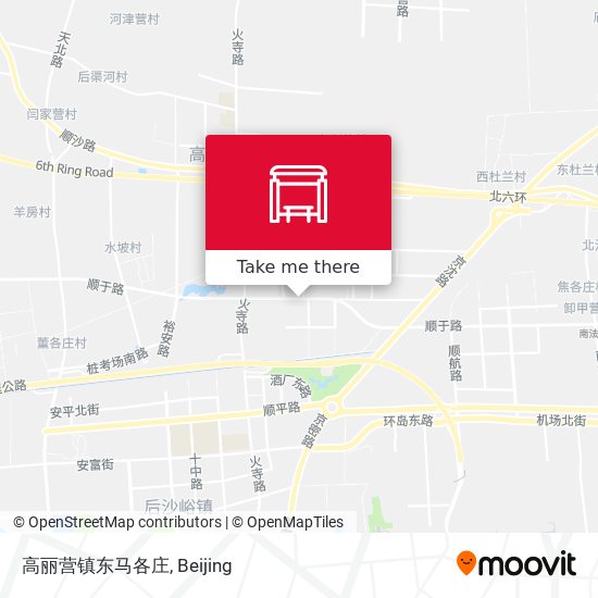 高丽营镇东马各庄 map
