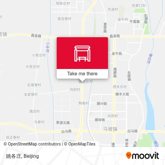 姚各庄 map