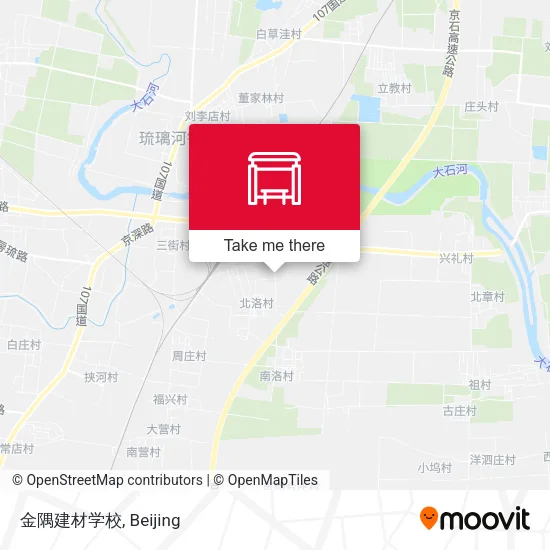 金隅建材学校 map