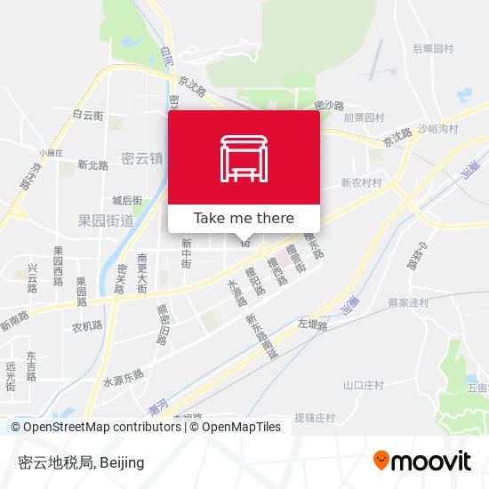 密云地税局 map
