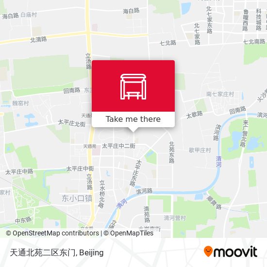 天通北苑二区东门 map