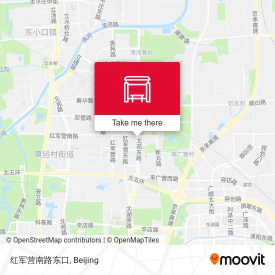 红军营南路东口 map