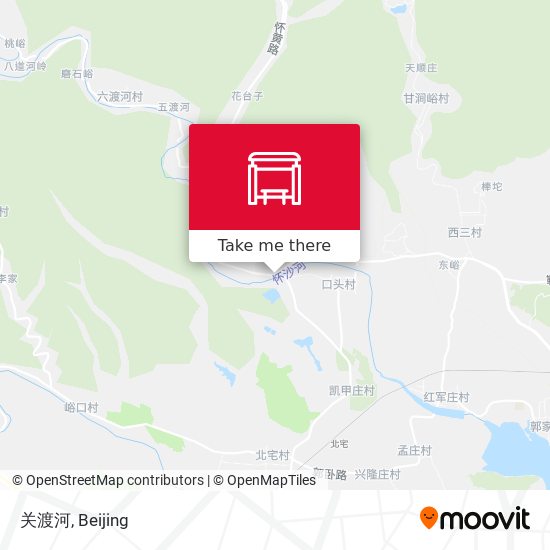 关渡河 map