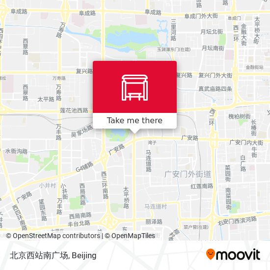 北京西站南广场 map