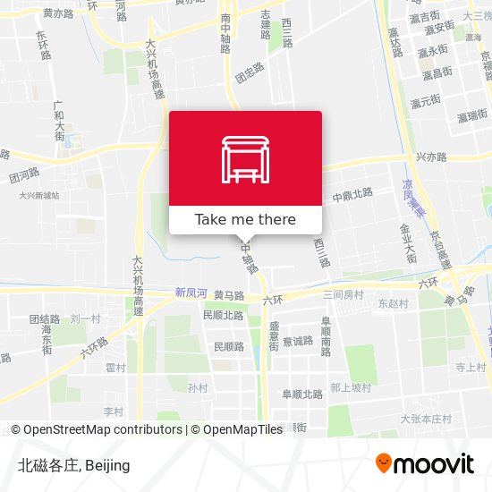 北磁各庄 map