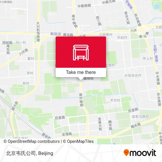 北京韦氏公司 map