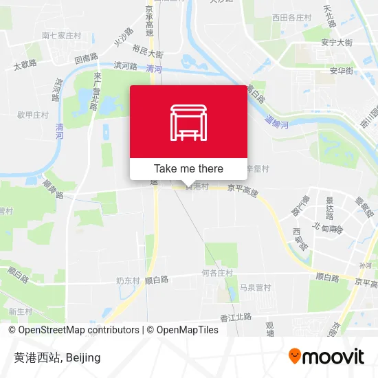 黄港西站 map