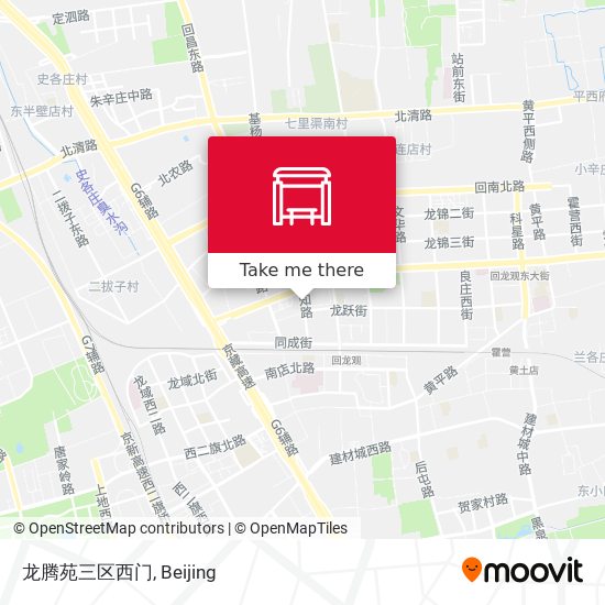 龙腾苑三区西门 map