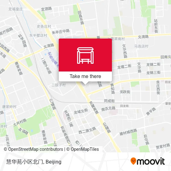 慧华苑小区北门 map