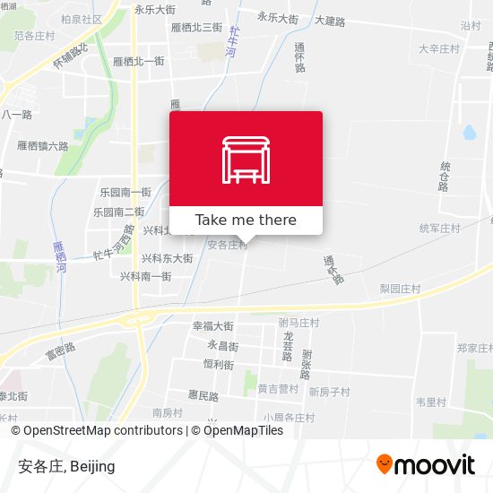 安各庄 map
