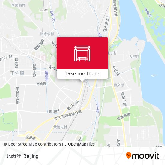 北岗洼 map
