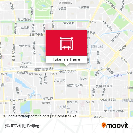 雍和宫桥北 map