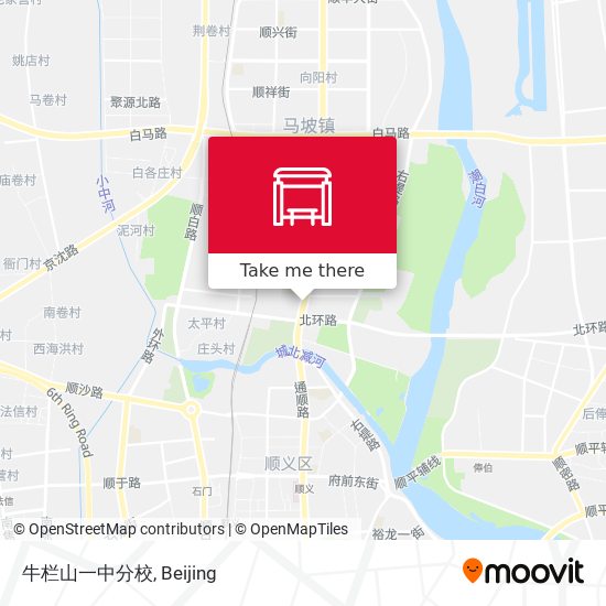 牛栏山一中分校 map