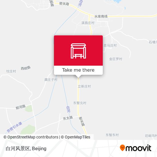 白河风景区 map