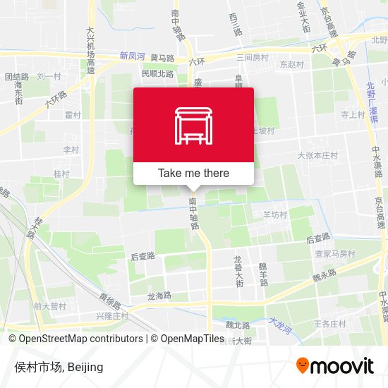 侯村市场 map