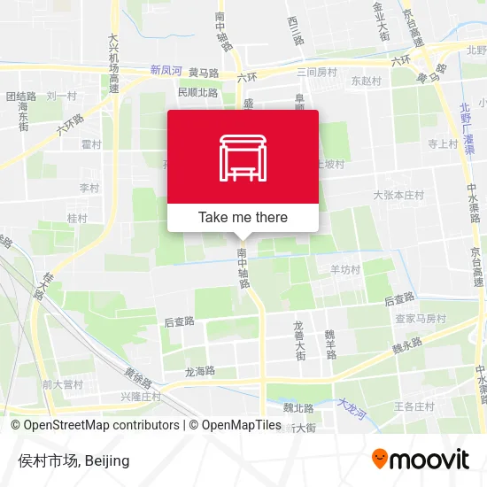侯村市场 map
