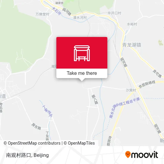 南观村路口 map