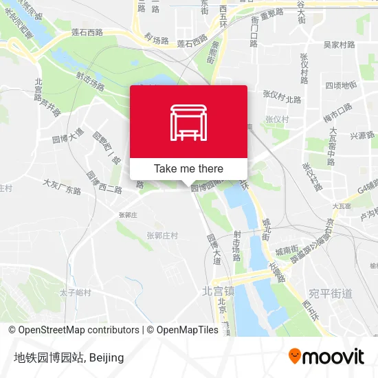 地铁园博园站 map